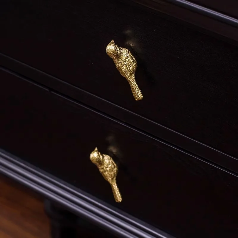 

Solid Brass European Luxury Bird Drawer Knob Furniture Hardware Kitchen Cabinets Gold Pull Handle