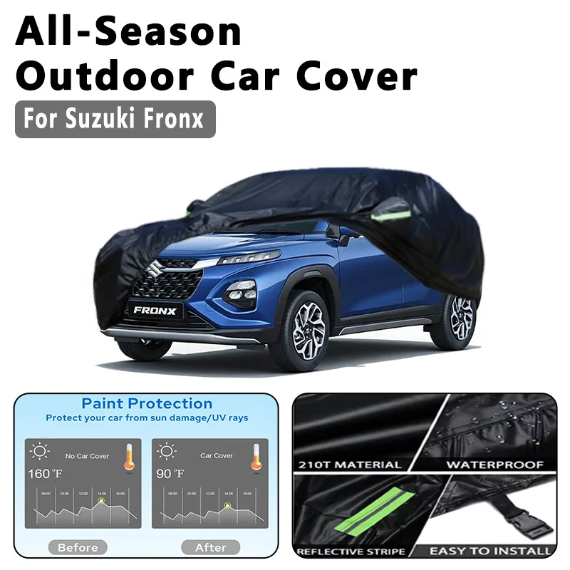 

Автомобильный чехол для Suzuki Fronx — полная защита на открытом воздухе, водонепроницаемый, пылезащитный, термостойкий, всесезонные внешние аксессуары
