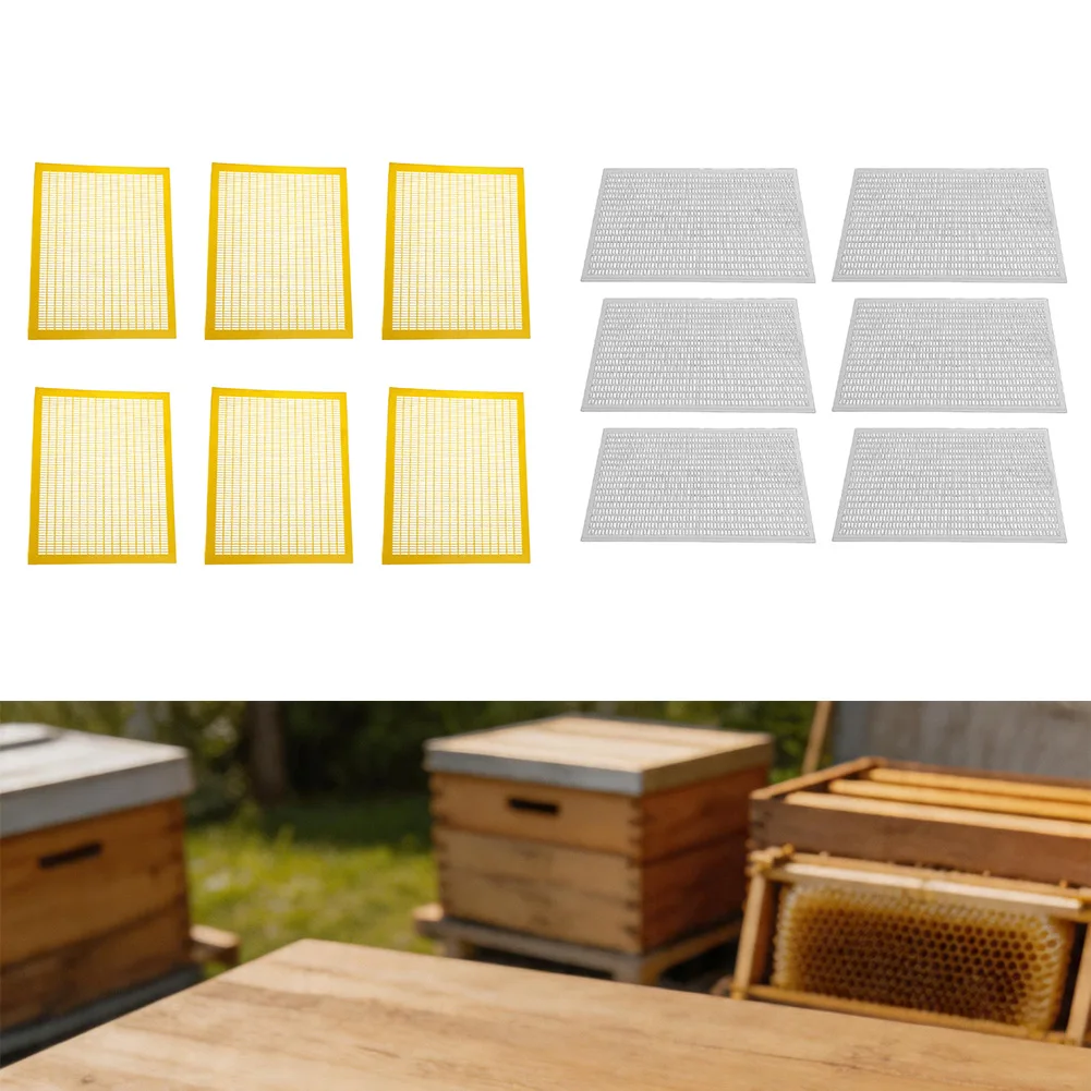 6 Pieces Plastic Queen Bee Excluders For Bee Keeping Specific Queen Excluder Bee Frames Bee Keeping Tools