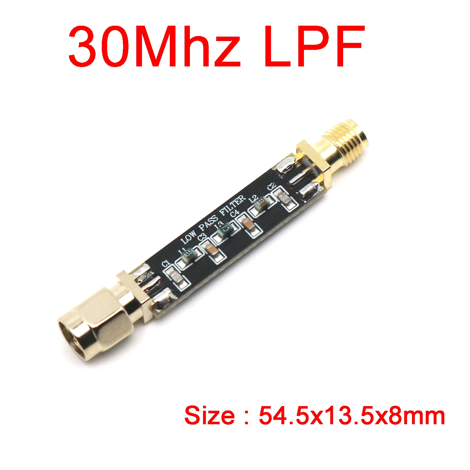 RF-Tiefpassfilter LPF 30Mhz/100Mhz/200Mhz/500Mhz/800Mhz/1000Mhz/1200Mhz/1400Mhz/2000Mhz/2400Mhz Signal Radiofrequenz LC