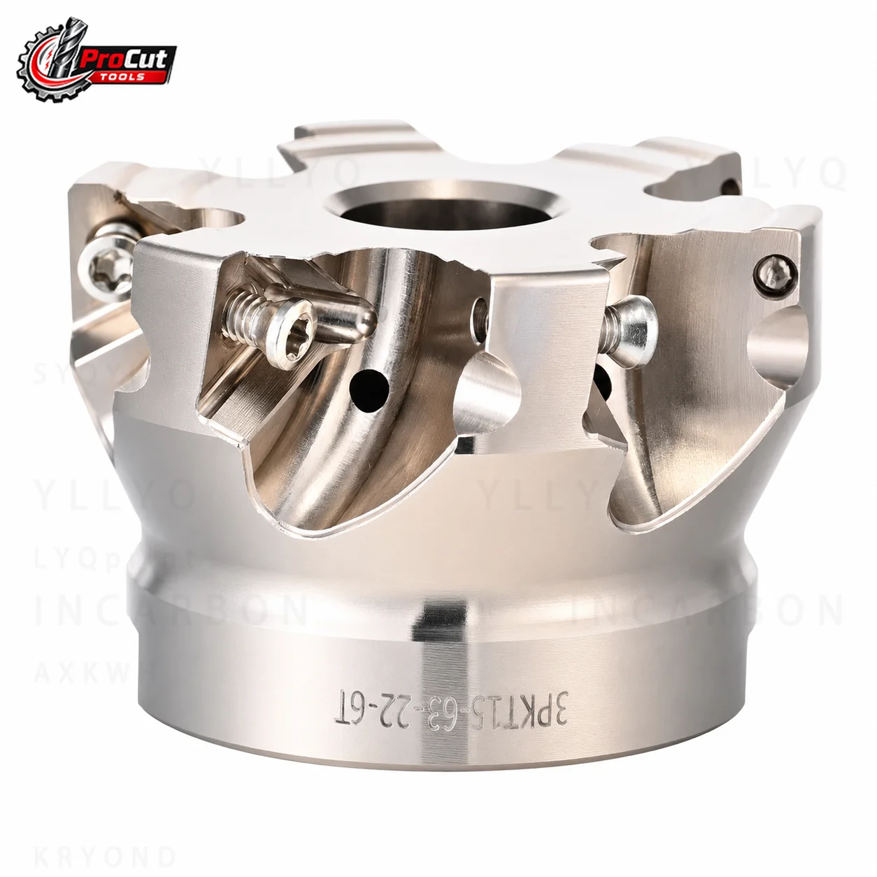 3PKT 3PTF90 50 63 80 100 Double-sided Heavy Milling Cutter Head Use 3PKT150508 Insert Fit BT40 NT HSK FMB Tool Holder