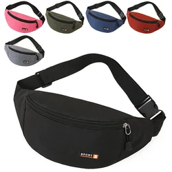 Unisex Heuptas Kleine Canvas Schouder Crossbody Tassen Voor Dames 2023 Heren Sport Fanny Pack Mode Telefoon Dames Borst Tas