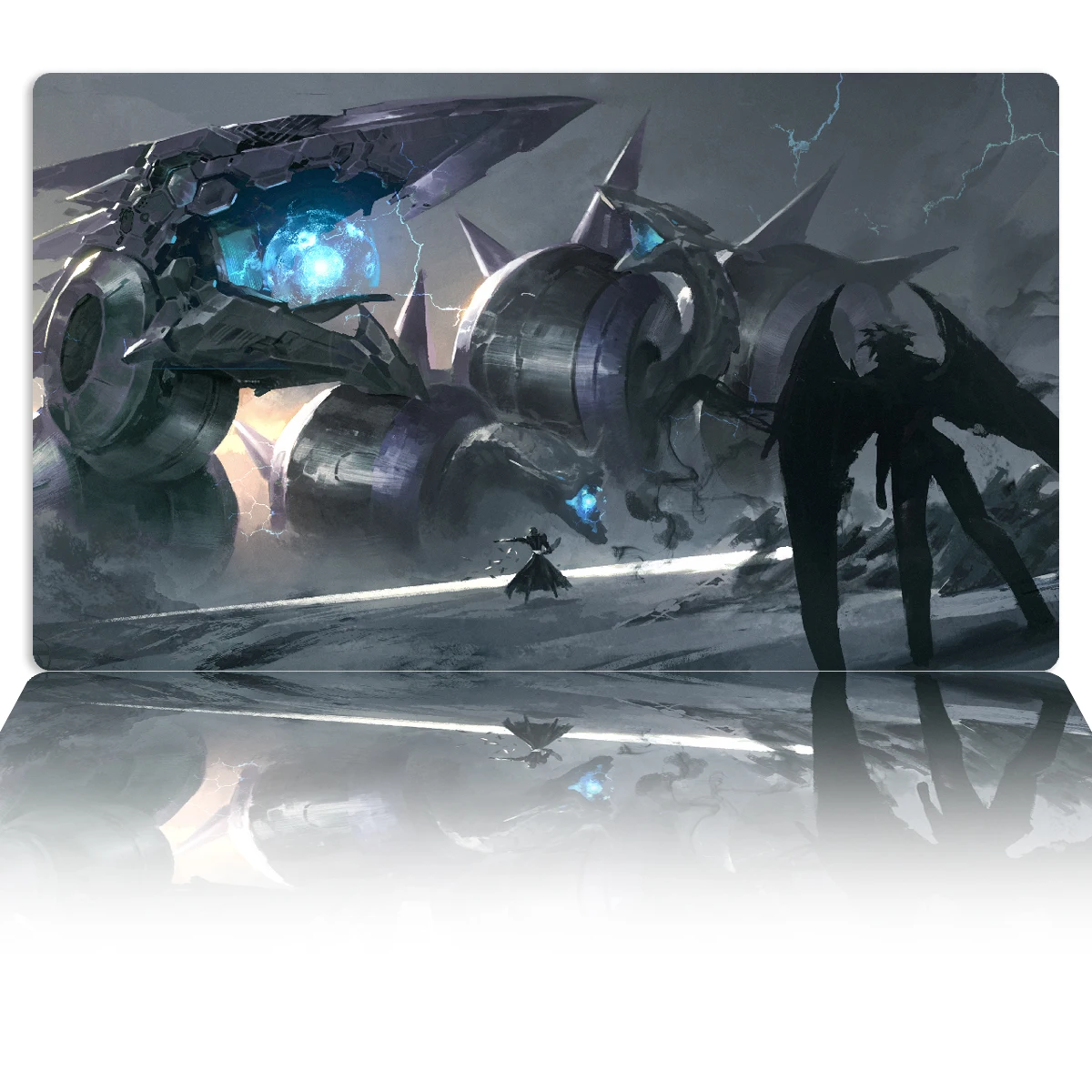 

YuGiOh Chimeratech Fortress Dragon Play Mat TCG CCG Board Game Trading Card Game Mat Anime Mouse Pad Gaming Accessories Zone Bag