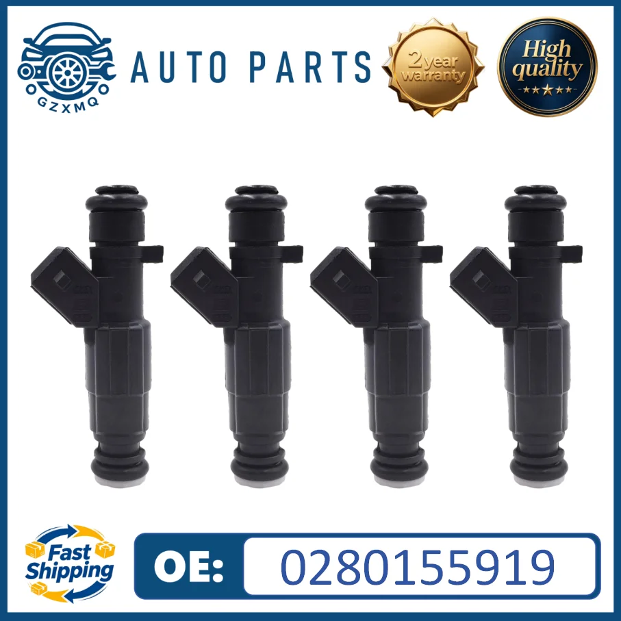 4pcs 0280155919 Fuel Injectors For VW Seat Caddy Flight Polo Arosa Cordoba 1.4#030906031J