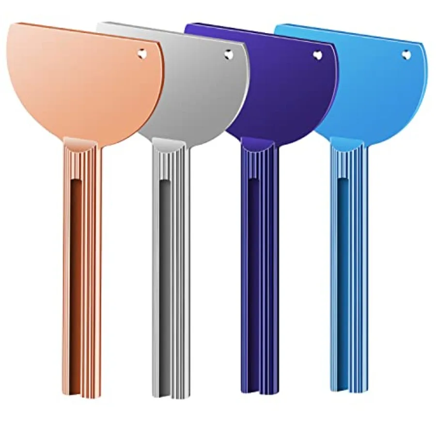 

Набор из 4 металлических выдавливателей для тюбиков (диспенсеры-ролики) для зубной пасты и косметики