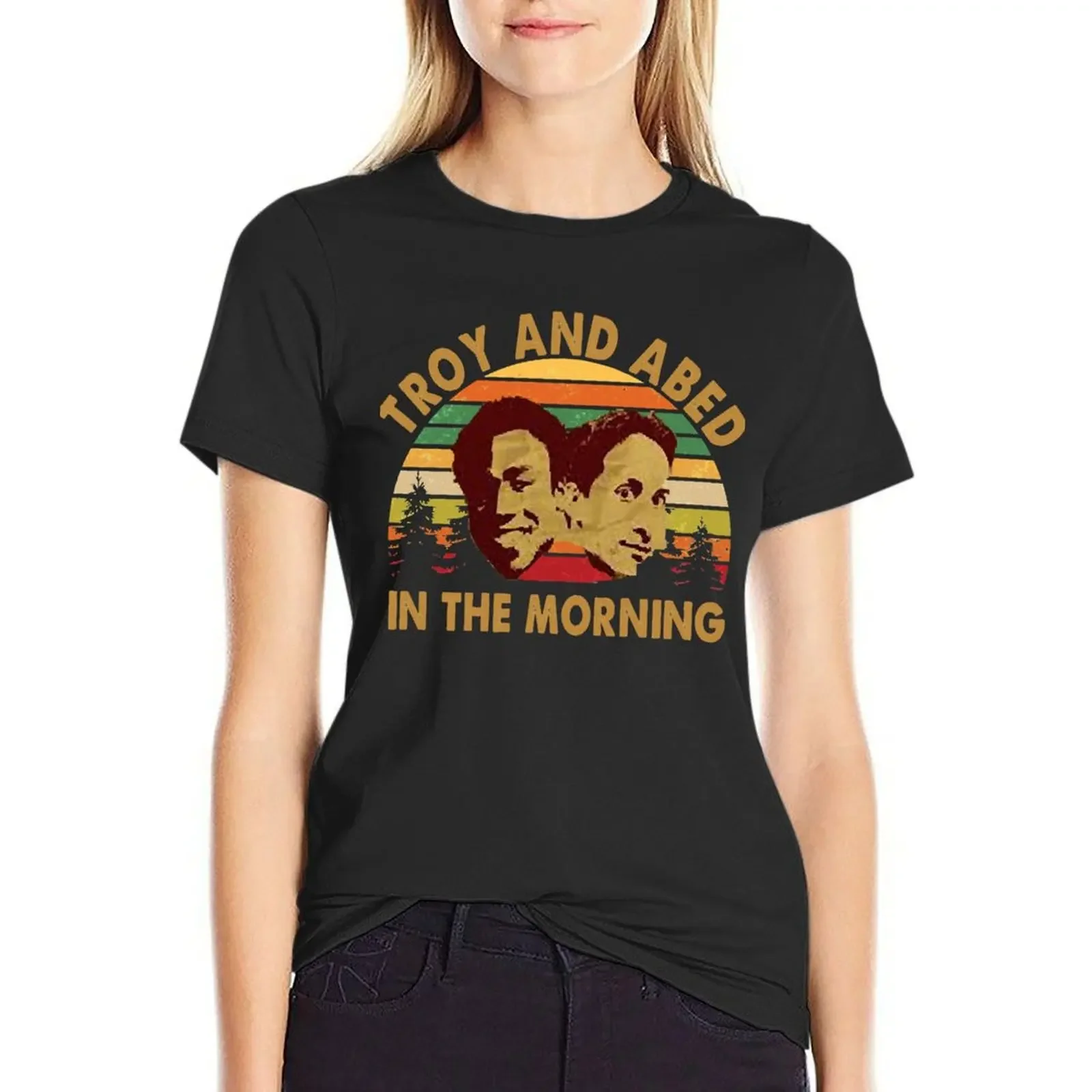 Troy and Abed In the Morning Classic T-Shirt Blouse funnys plus sizes shirts graphic tees Women's tee shirt