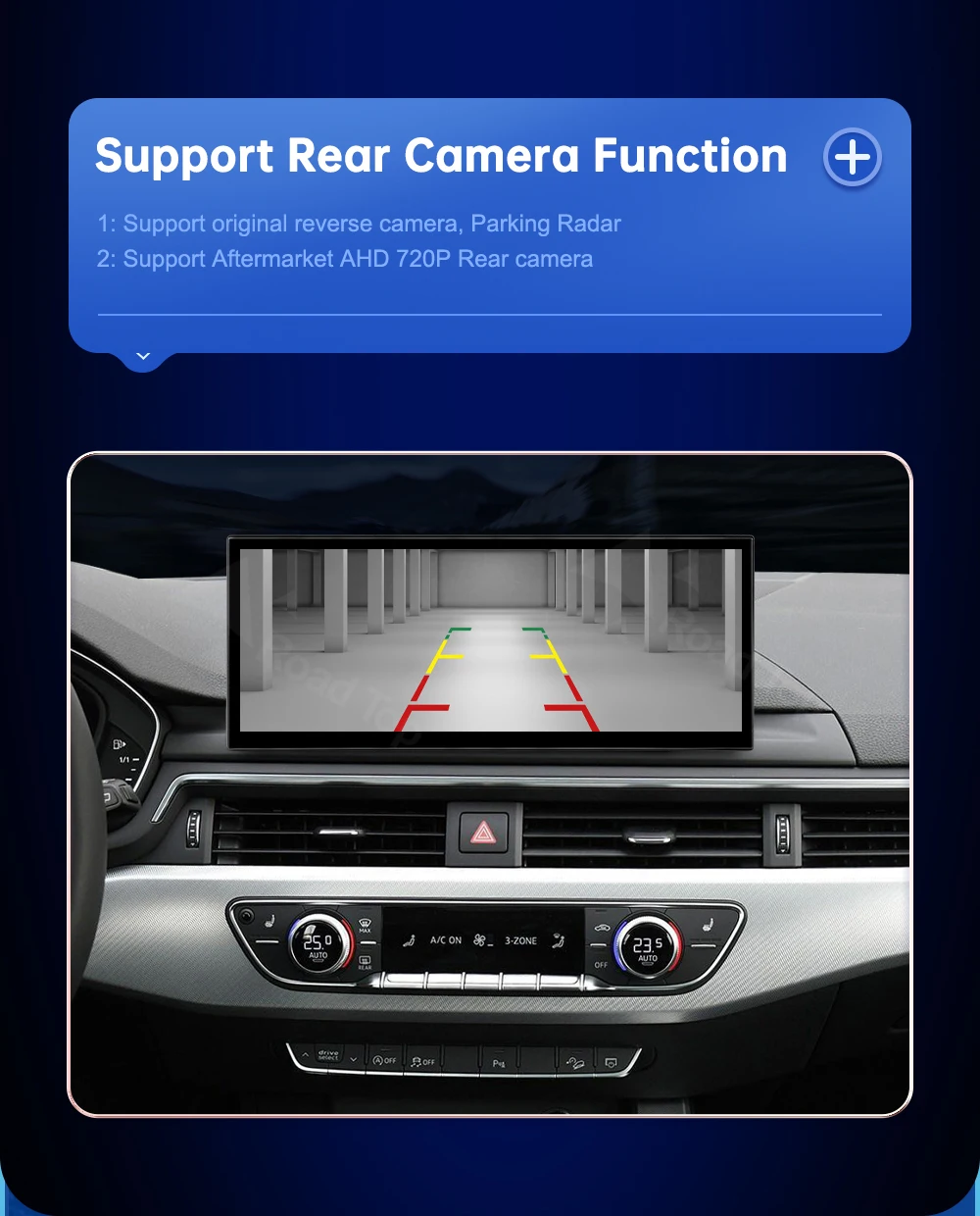Touch-Display für Audi A4 A5 B9 2016-2019 Road Top 12,3 Zoll Multimedia-Player Android Auto Link GPS Carplay Bildschirm Car Play – Detail 14
