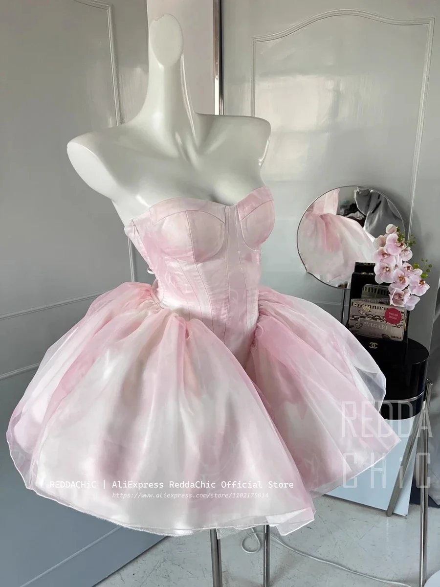 Kawaii Ruffle Puffy Women 3-piece Set Dress Underskirt Shawl Shrug Princess Pink Mini Evening High Low Dress Lolita Tutu Train