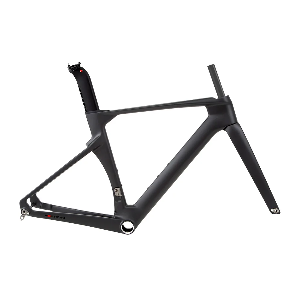 700C Twitter R10 Carbon Road Bike Frameset Disc Brake Thru Axle 12x100mm 12x142mm BB86x46mm 700x28C Tire Inner Cable Frame