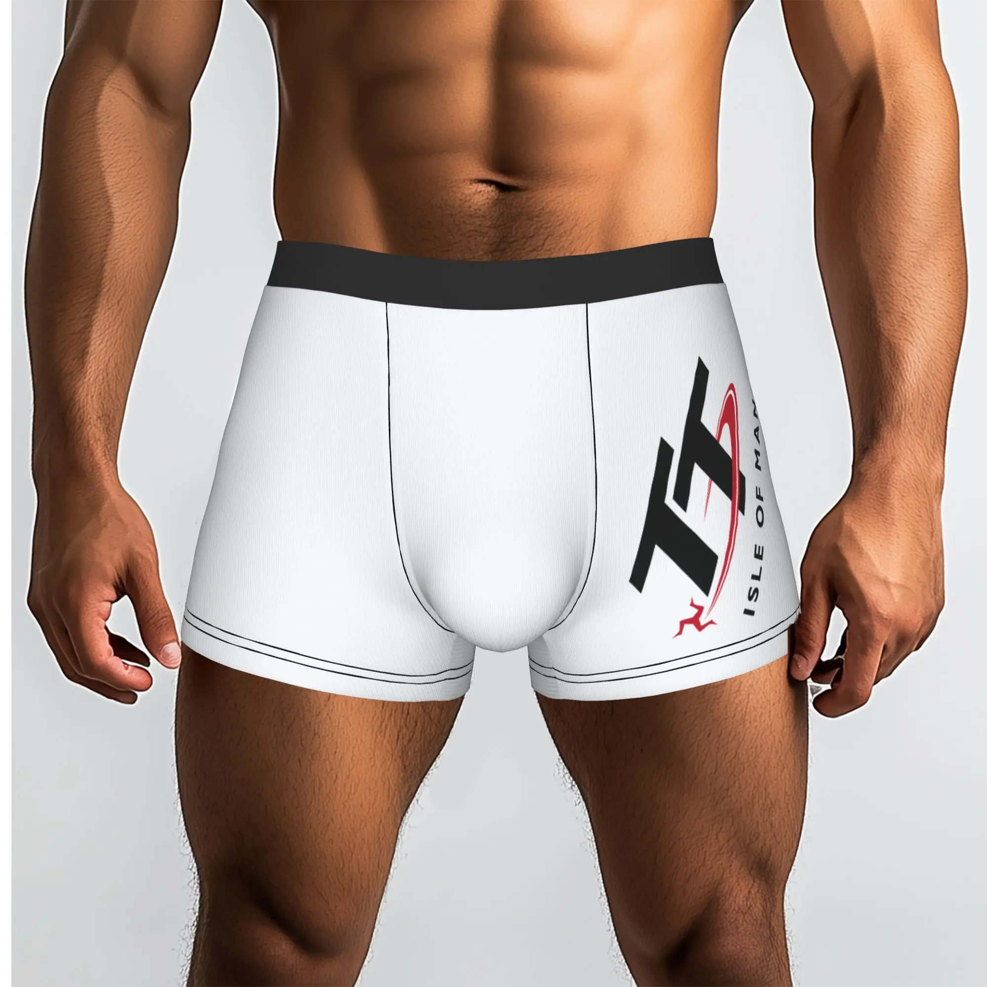 Custom Isle of Man TT Races Underwear Men Stretch Motorcycle Sport Boxer Briefs Shorts Panties Soft Underpants For Homme