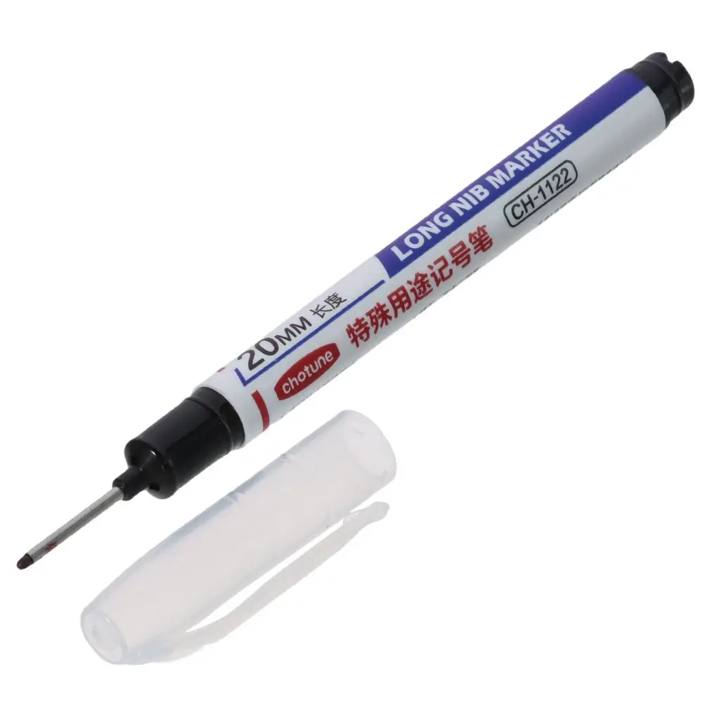 Green/Blue/Red/Black Long Nosed Marker 132* 10mm Modern/Fashion Deep Drill Hole Multi-purpose Deep Hole Marker Pen Colorful Pen