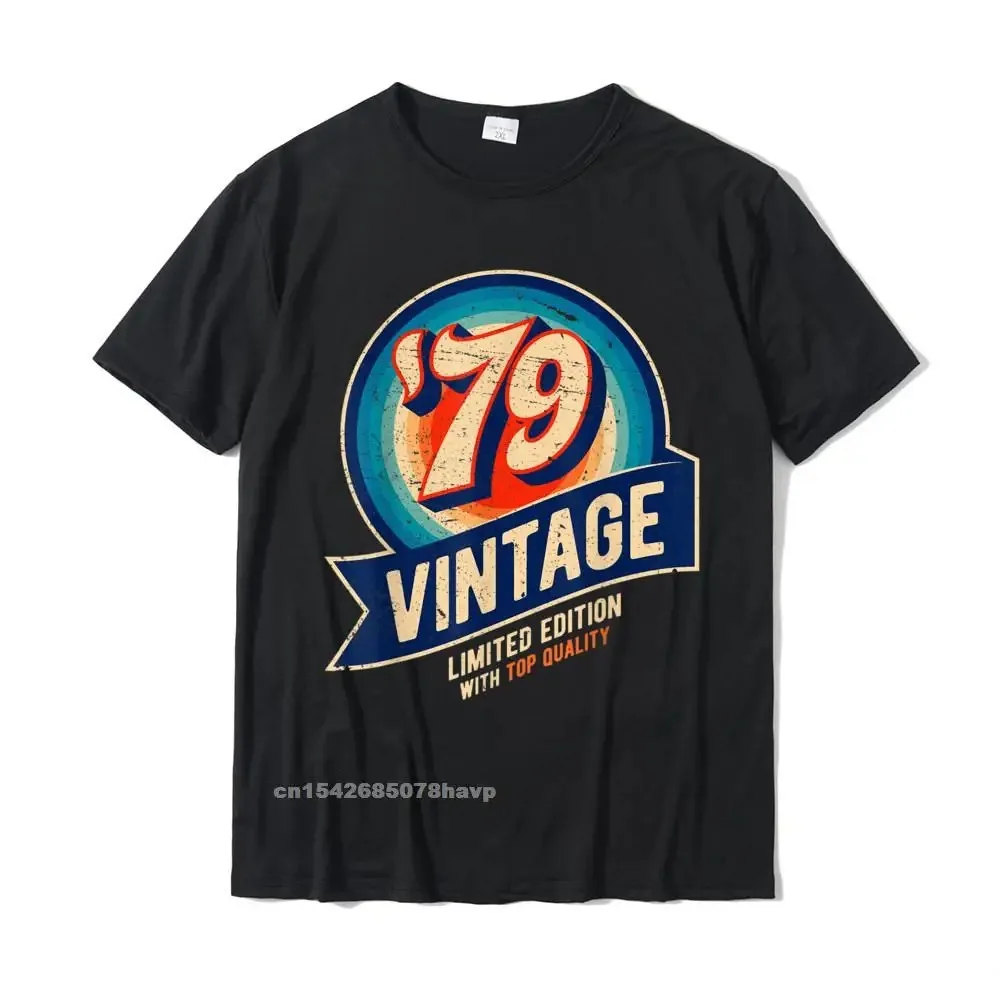 1979 Vintage 41st Birthday Retro Graphic T-Shirt T Shirt T Shirt Retro Cotton Camisa Casual Men\'s