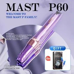 Mast P60 Wireless Tattoo Machine Adjustable 2.2/2.5/2.7/2.9/3.2mm Strokes Permanent Makeup Machines Newest Eyebrow Pen