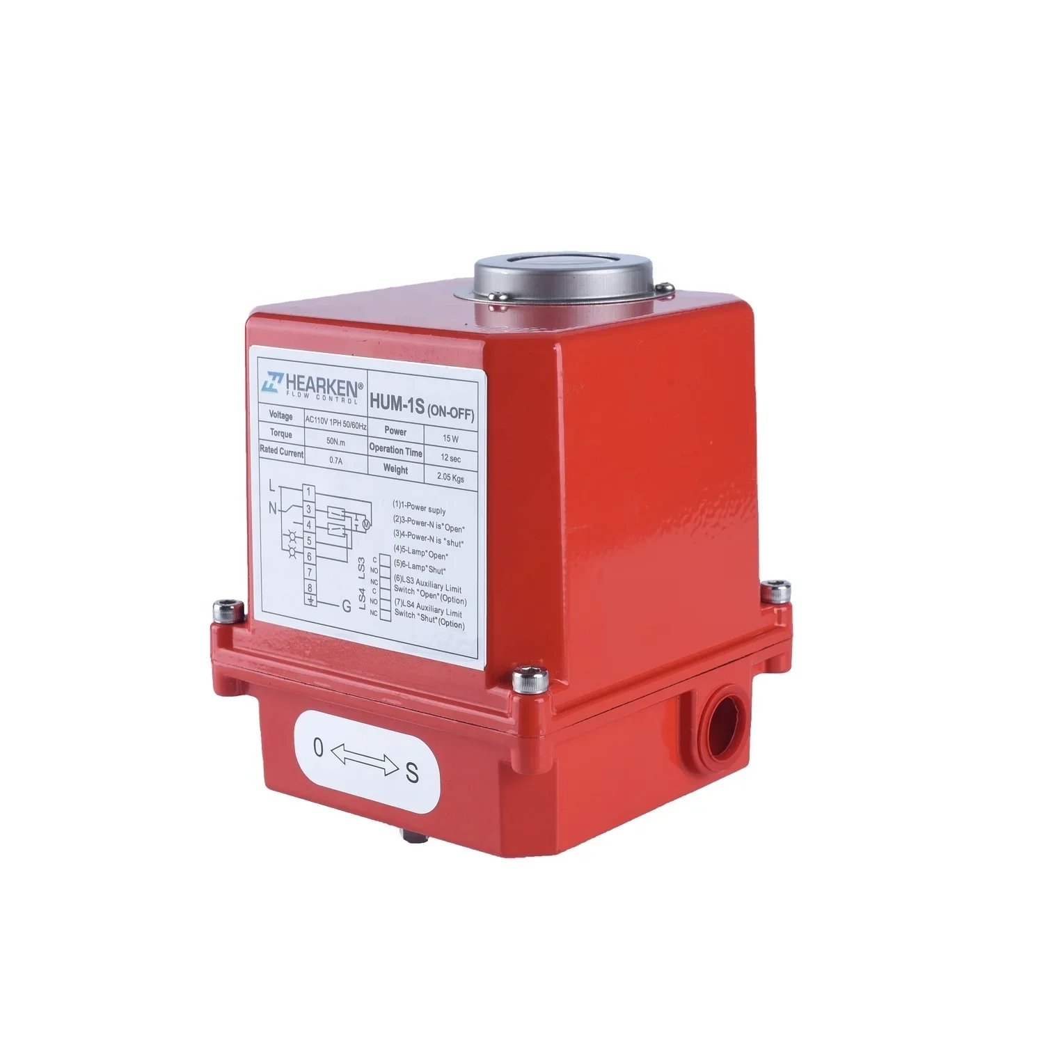 HUM Series 90 Degree DC On-off  Modulating Rotary Quarter Turn Valve Electric Control Actuator