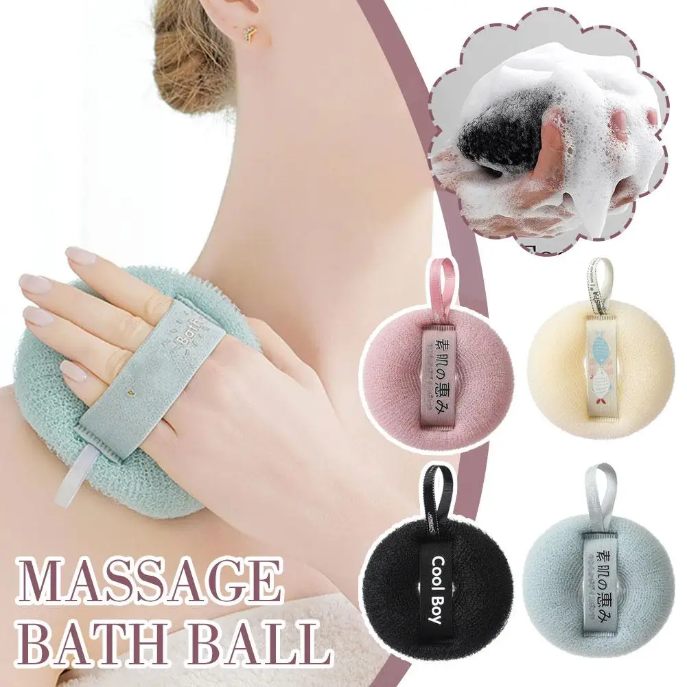 Handheld Shower Ball Round Super Soft Exfoliating Body Massage Bath Ball Reusable For Women Men Shower Tool K4g6