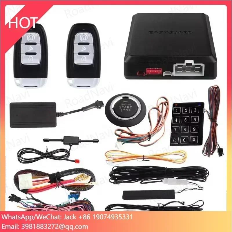 RoadNavi Car Alarm System App Control IOS Android 4G Engine Start Stop Remote Engine Start Car GPS Tracker