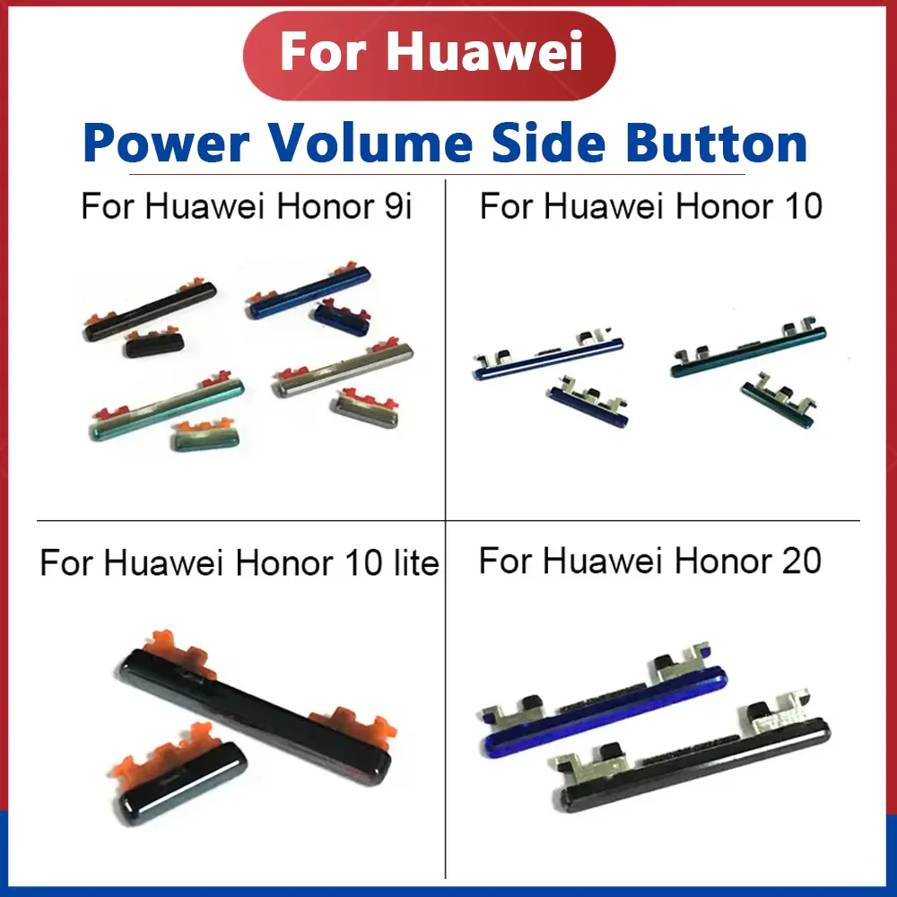 

For Huawei Honor 9i/10/10Lite/20 Power Button ON OFF Volume Up Down Side Button Key Repair Parts