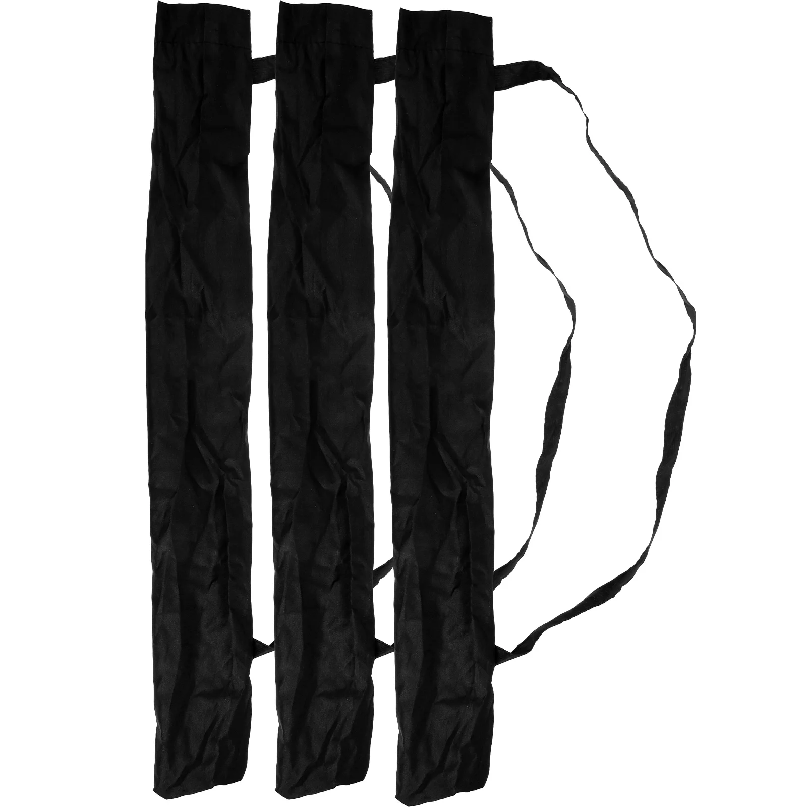 

3pcs Umbrella Cover Waterproof Bag for 66-74cm Umbrella Shoulder Straps Foldable Travel Parasol Case Black Storage Home Daily