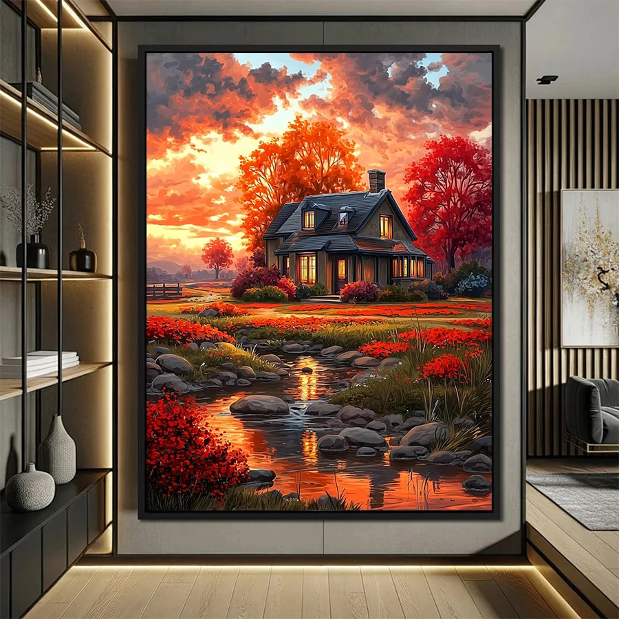 Art Craft Village - 5D Diamond Painting Kit New Sunset