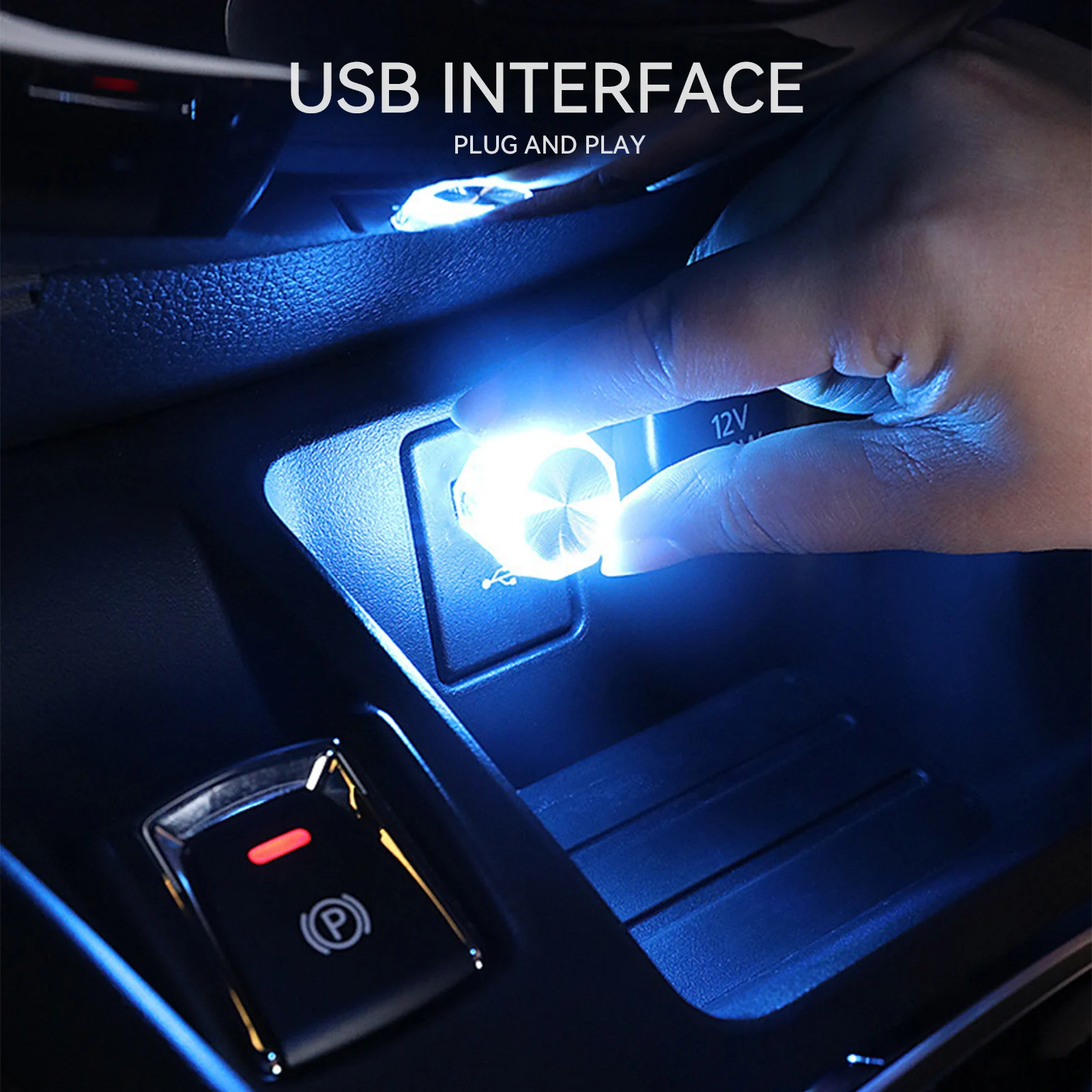 2x Mini USB LED Car Light Auto Atmosphere Neon Night Light Plug And Play RGB Decoration Ambient Lamp Interior Light Car-styling