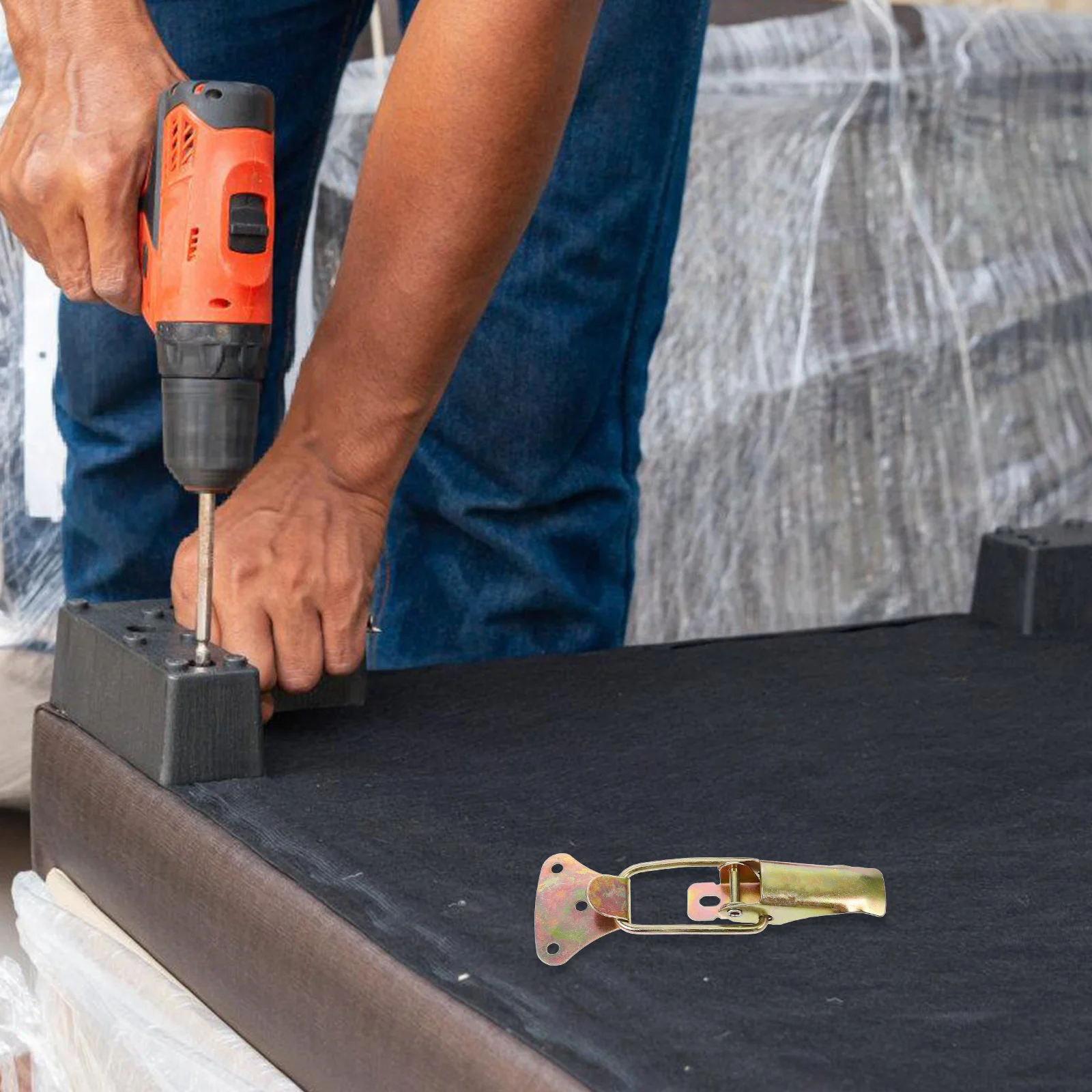 2 Pcs Sofa Connector Bed Accessories Component Leg Hardware Steel Part