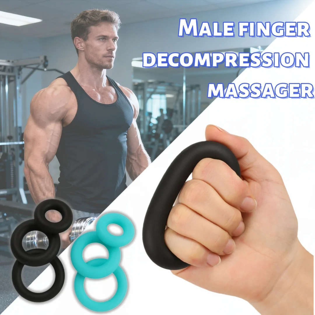 

3 Finger Decompression Rings Wrist Joint Expansion Finger Strength Grip Device Adult Male Home Multifunctional Fitness Equipment