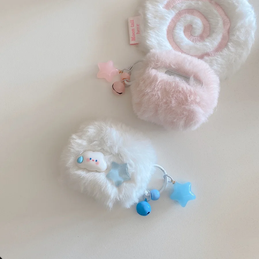 Para apple airpods 4 caso airpods pro 2/airpods 3/airpod 2 capa bonito estrelas pingente moda fone de ouvido capa air pods pro