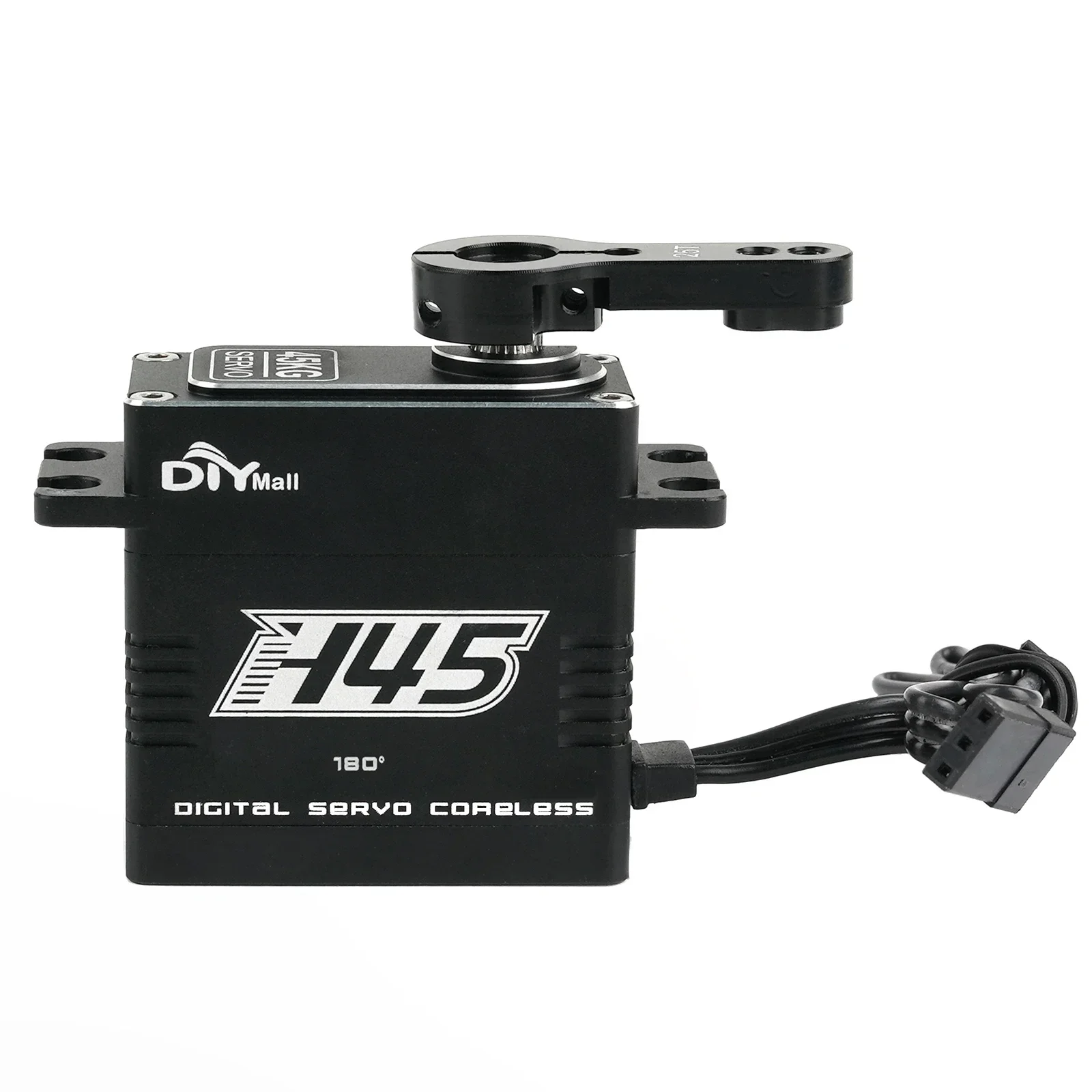 Servo HV digitale impermeabile da 45 kg 180/270/360 °   Ingranaggio in metallo con custodia in alluminio per robot per barche per auto RC fai da te