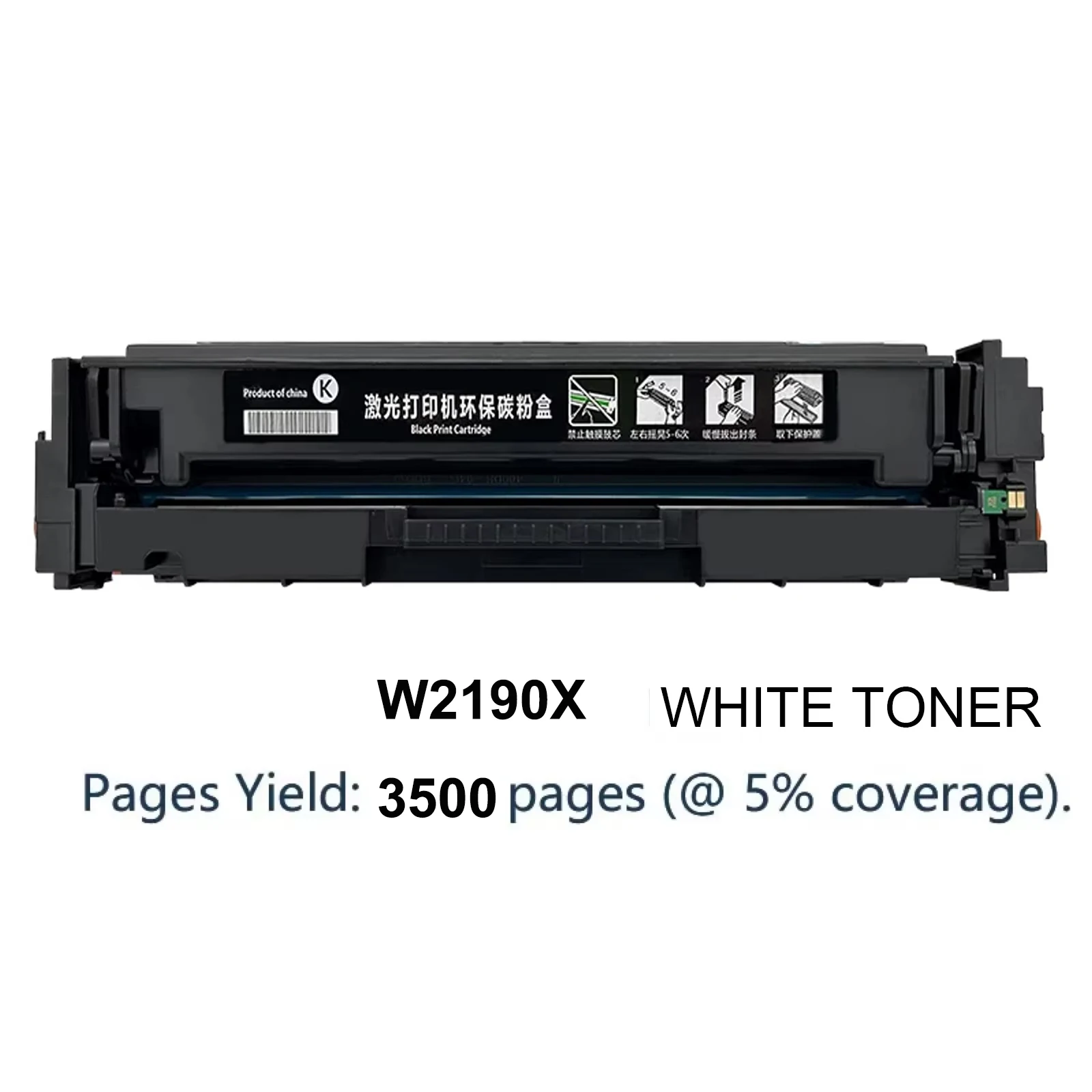 W2190X 219X 2190A white toner cartridge with chip suitable for HP Color LaserJet Pro 3302fdw 3303sdw 3302dw 3302dn color printer
