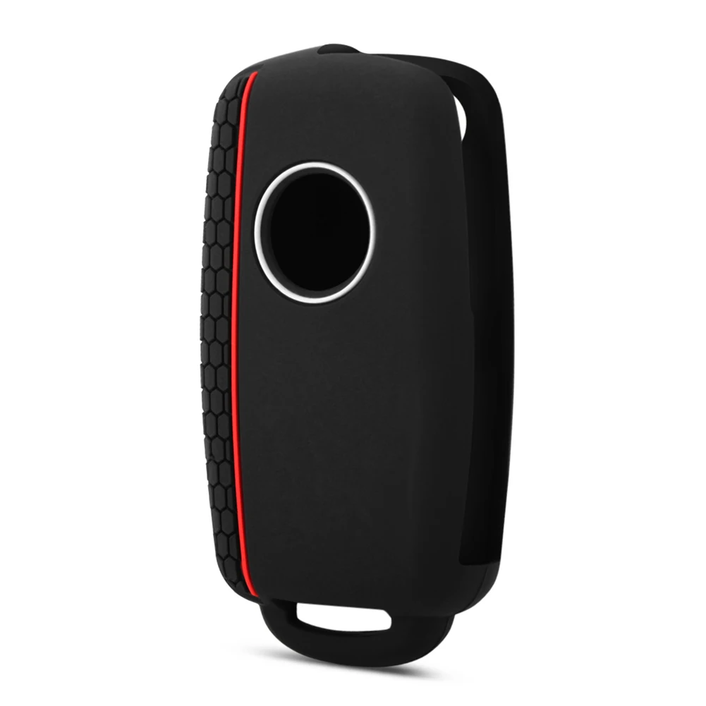 

Силиконовый защитный чехол для автомобильного ключа, 3-кнопочный автомобильный пульт дистанционного управления, чехол для автомобильного ключа, чехол для VW Polo Phaeton Skoda Seat Bora