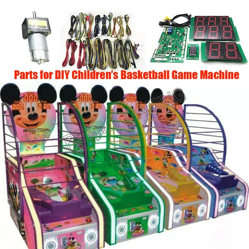 Kid Basketball Shotting Game kit with Motherboard and wires for DIY Arcade Coin operated For Children Basketball Games Machine