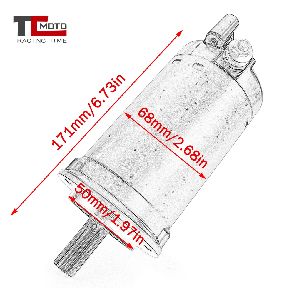 محرك بداية لدوكاتي مونستر 659 797 821 Hypermotard Supersport 939 950 Multistrada 1200 1260 S Xdiavel 27040101A 27040106A #6