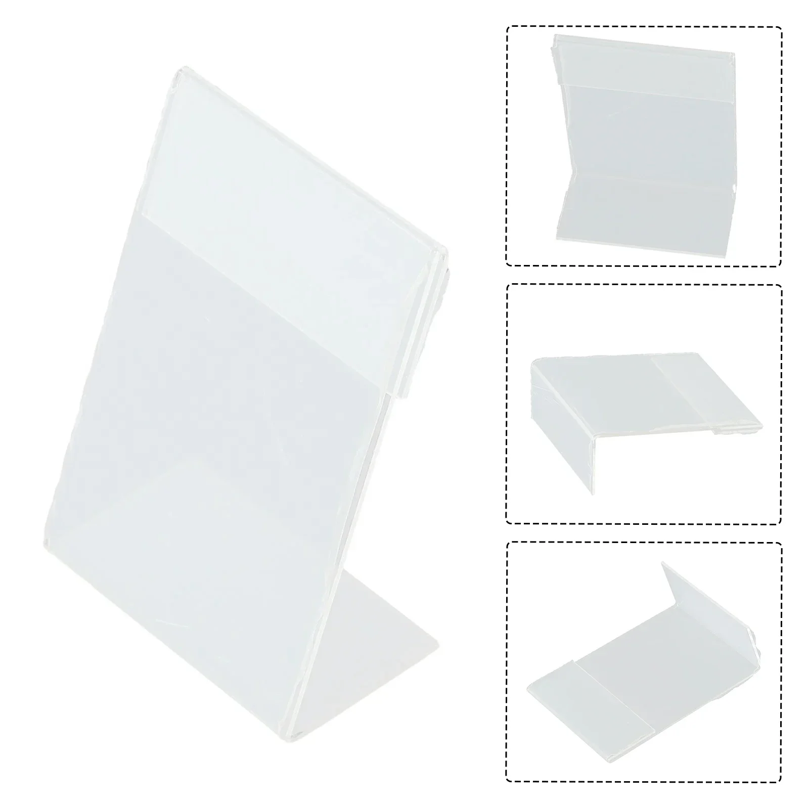 Transparent Acrylic Picture Frame Display Stand Desk Display Card Stand Price Tag Clip Sign Card Holder Stands 6*9cm/7.5*11cm