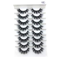 HBZGTLAD 2/5 pairs natural false eyelashes fake lashes long makeup 3d mink lashes eyelash extension mink eyelashes for beauty