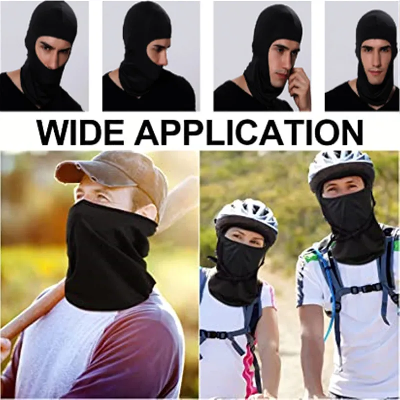 Pasamontañas con protección UV para hombre y mujer, máscara de esquí con capucha para el sol, polaina táctica para el cuello, Bandana para ciclismo,