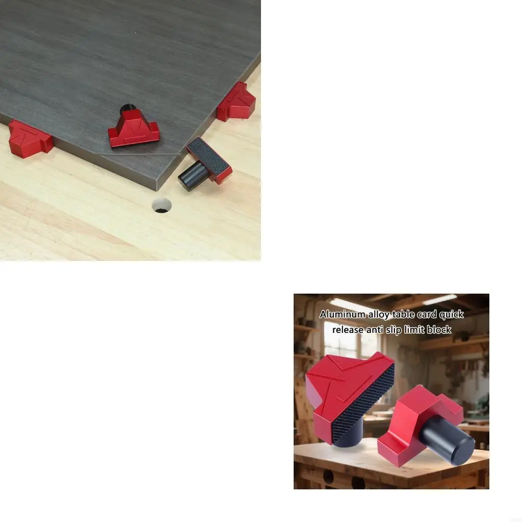 

Woodworking Clamps Aluminum Benches Positioning Component Workbench Limit Block