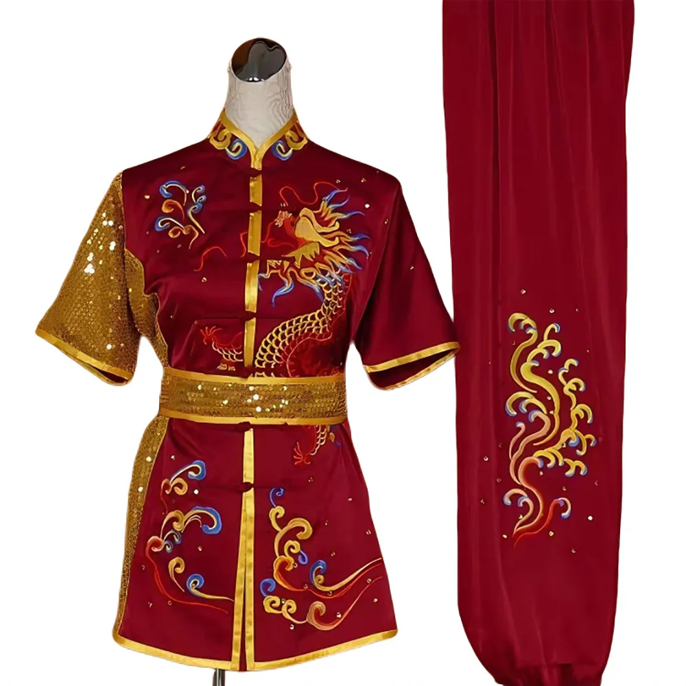 Summer Wushu Taichi Clothes Changquan Uniform Martial Arts Competition Kungfu Costumes Nanquan Taolu Clothes Chines