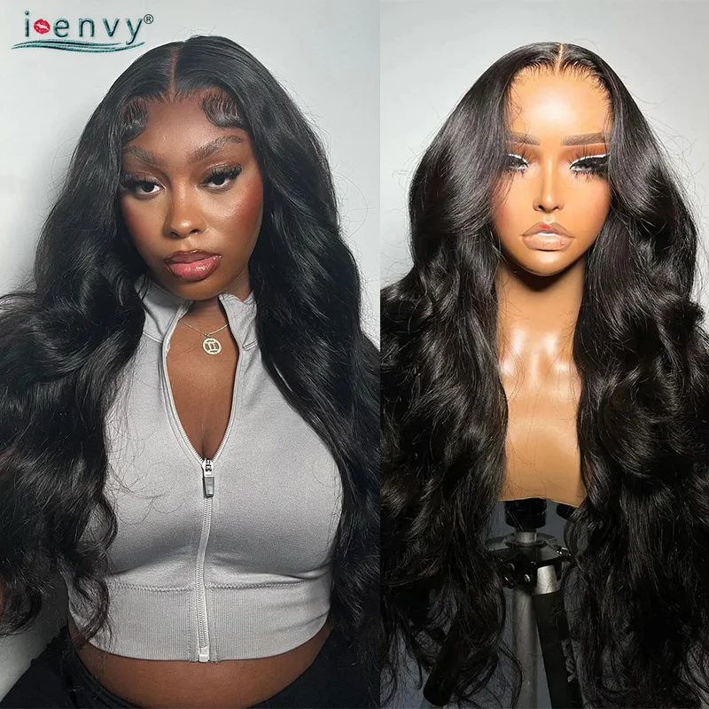 

Natural Color Human Hair Wigs 13X4 Lace Frontal Wigs 32 34 Inch Brazilian Body Wave Transparent Lace Front Wig 13X6 180 Density