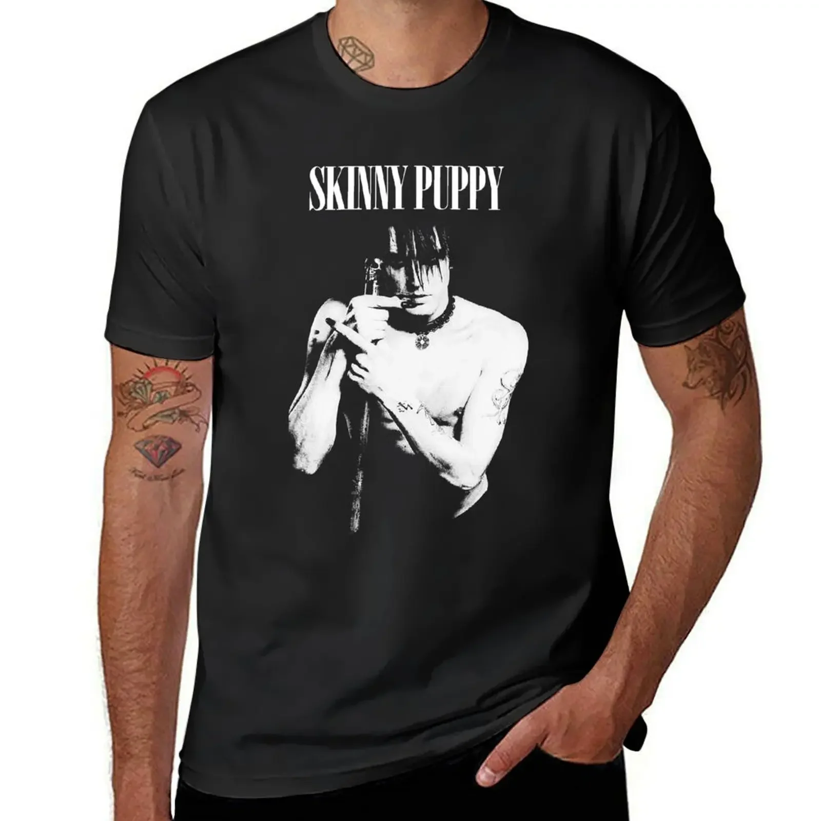 

Day Gift Industrial Skinny Music Puppy Group Cute Gift T-Shirt oversized sublime men workout shirt