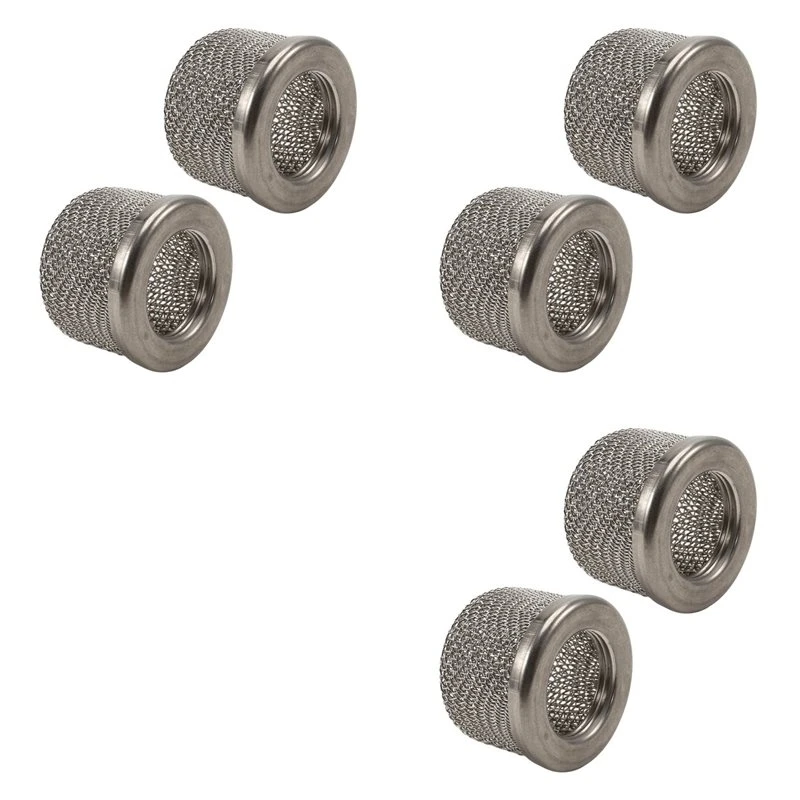 ABLJ 6PCS 181072 Inlet Filter 1Inch NPT Thread Double Screen For 695 795 1095 1595 3900 5900 Airless Paint Sprayer Replace