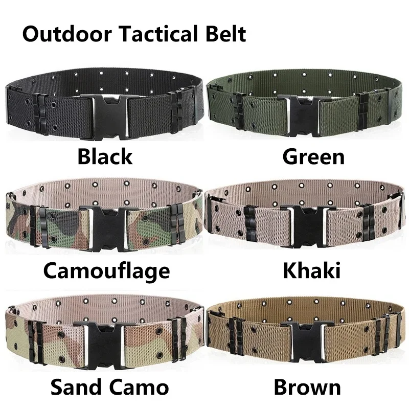 Tactical Belt Adjustable Security Military Heavy Duty Rescue Belt for Outdoor Sports and Hunting