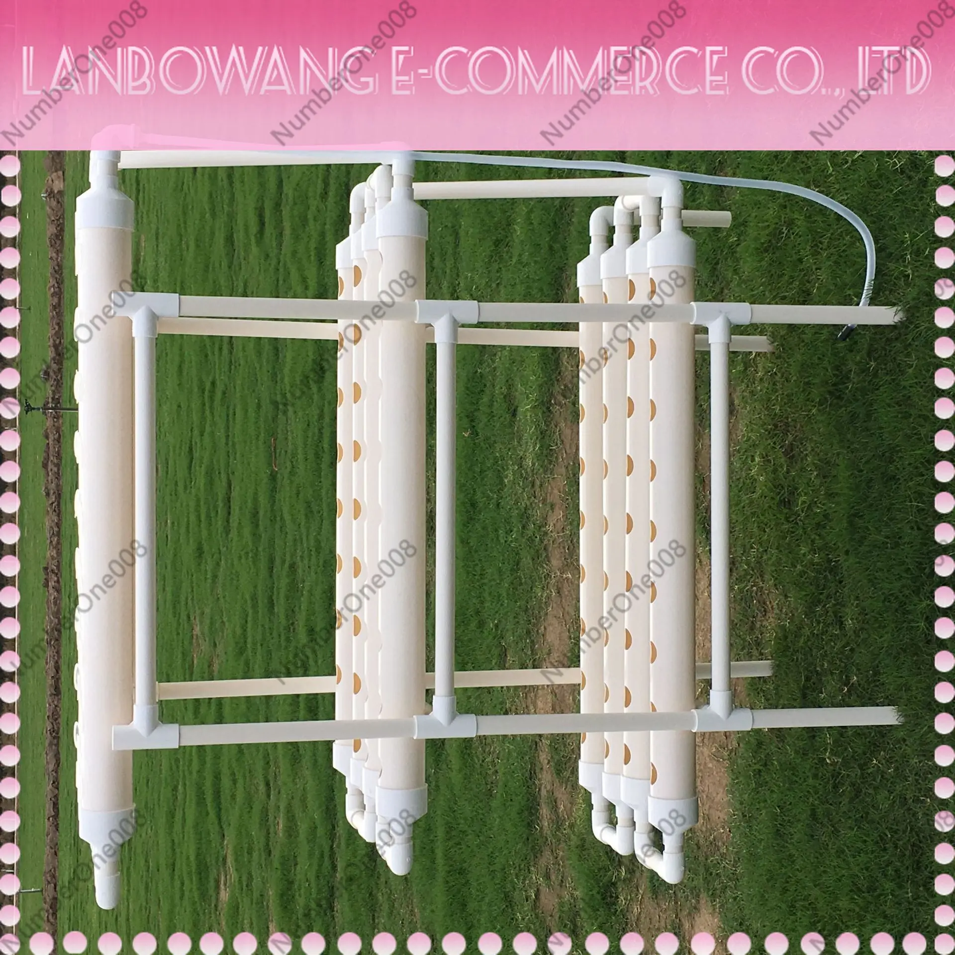 Garden Soilless Culture Equipment Hydroponic System Growth Kitsfamily Balcony Pipe Type Vegetable Planter UPVC Flower Stand
