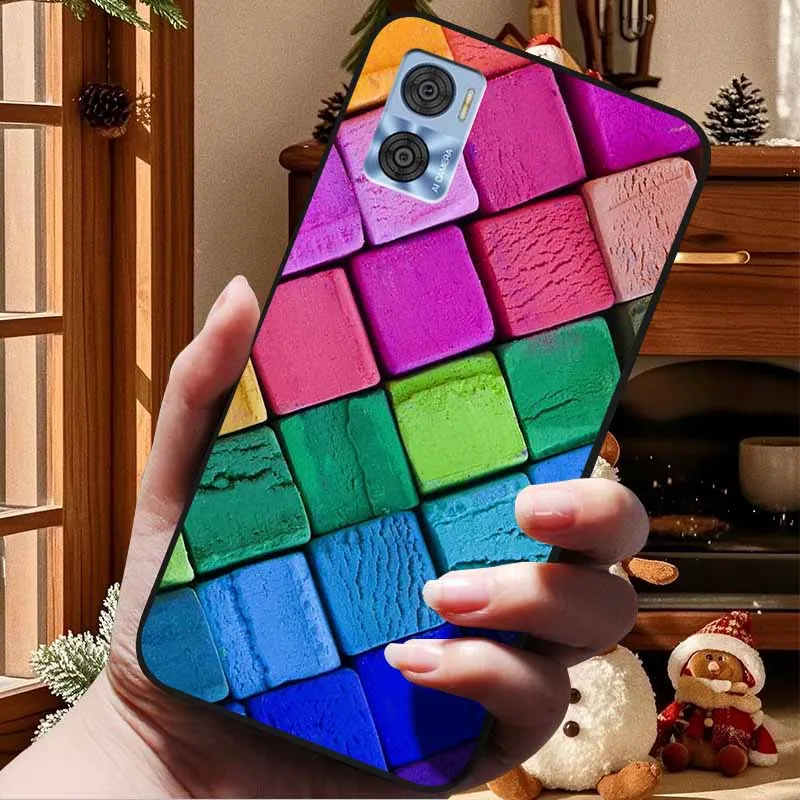 For Moto E22 Cases E22i 4G Fashion Soft TPU Silicone Back Cover for Motorola Moto E22i Phone Case Para Coque Bumper MotoE22 E 22