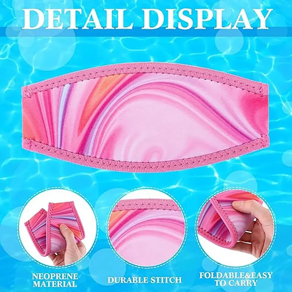 Comfortable Waterproof Diving Mask Strap Neoprene Anti-Slip Scuba Mask Strap Durable Hair Protector Wrap Water Sports