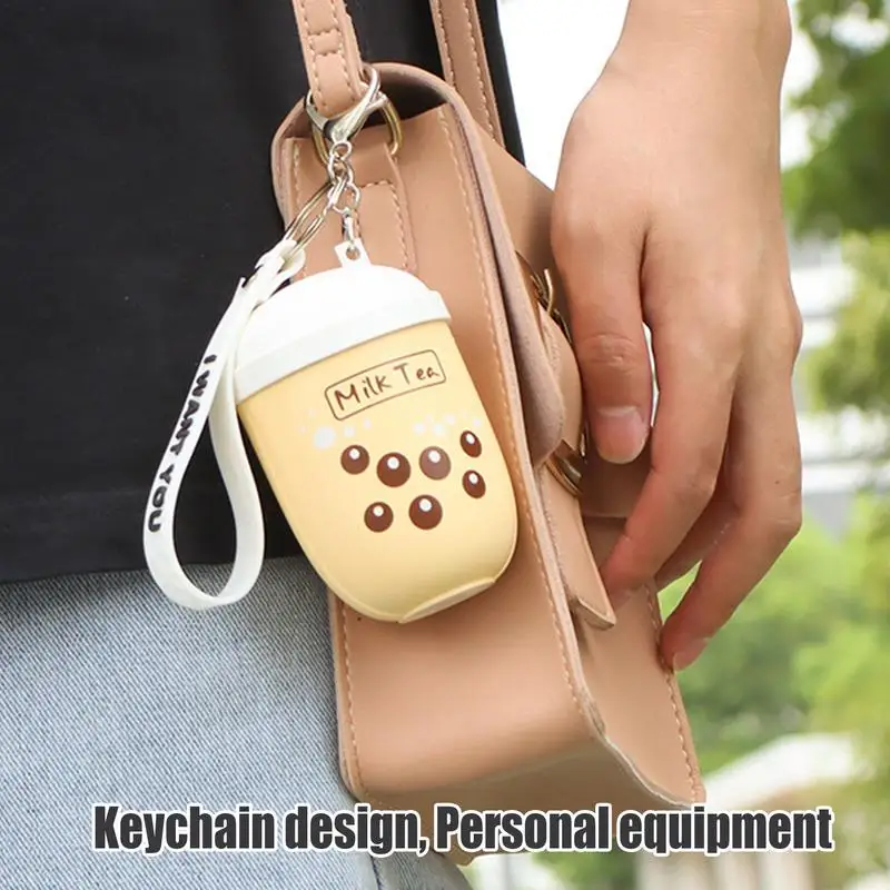 Cute Electric Hand Warmer Hand Milk Tea Design Power Bank Pocket Rechargeable Body Heater Reusable Portable Pocket Heater Fast