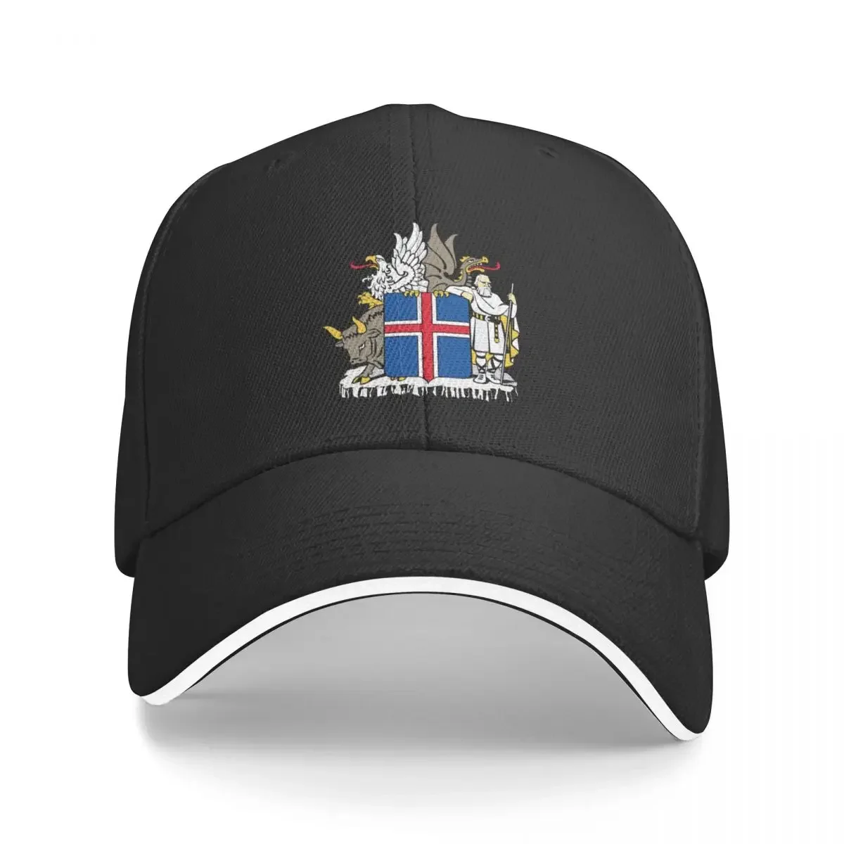 Coat of arms of Iceland Baseball Cap Luxury Cap Beach Outing Ladies Men's