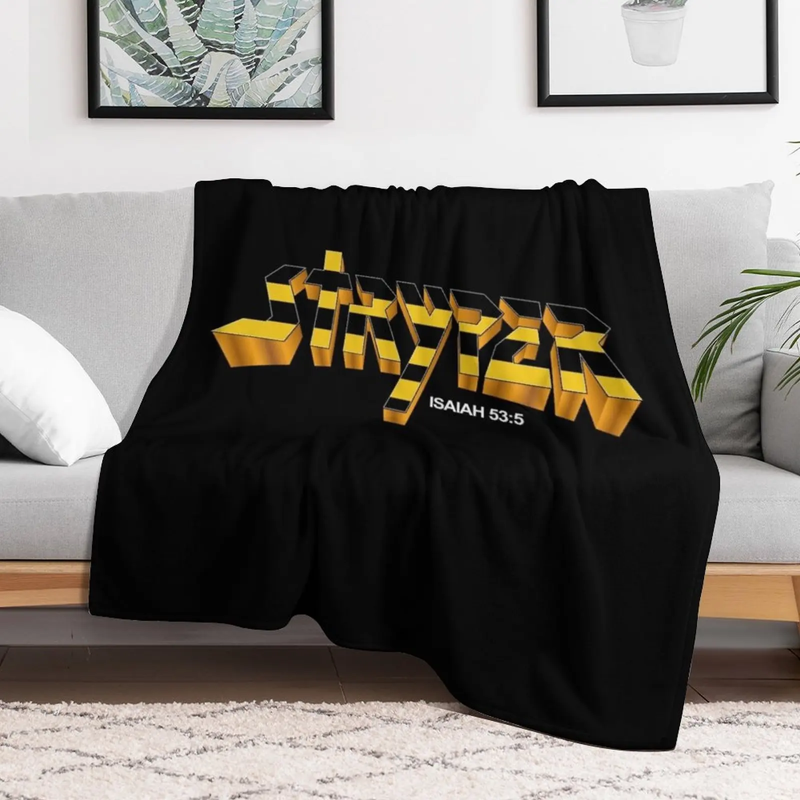 Stryper - Logo Throw Blanket Cute for sofa Custom Moving Blankets