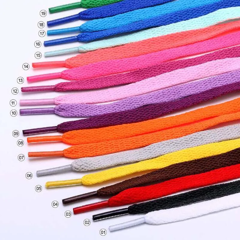 10Pcs (5Pair) new solid color sports casual  shoelaces