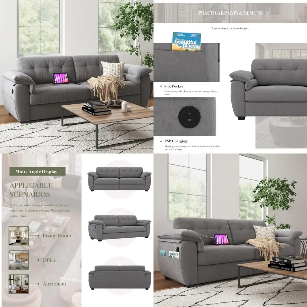87" Modern Sofa, Co… - image
