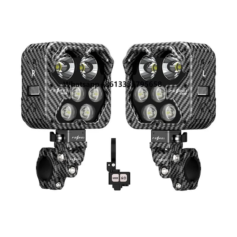 

Ferei FA318 Super-Bright LED Motorcycle Spotlight Daytime Running Lights High Quality Waterproof IPX8 for Night Riding Off-Road